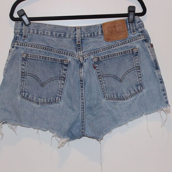 Levi's  550 High Waisted Jean Shorts Women size 30 - Picture 3 of 10